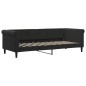 vidaXL Sofá cama con colchón terciopelo negro 80x200 cm vidaXL Sofá cama con colchón terciopelo negro 80x200 cm
