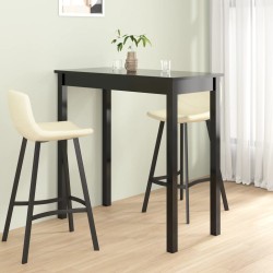 vidaXL Mesa alta negra de MDF 115x55x107 cm 