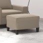 vidaXL Reposapiés tela de microfibra gris taupe 60x50x41 cm vidaXL Reposapiés tela de microfibra gris taupe 60x50x41 cm