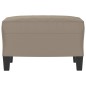 vidaXL Reposapiés tela de microfibra gris taupe 60x50x41 cm vidaXL Reposapiés tela de microfibra gris taupe 60x50x41 cm