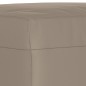 vidaXL Reposapiés tela de microfibra gris taupe 60x50x41 cm vidaXL Reposapiés tela de microfibra gris taupe 60x50x41 cm