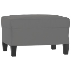 vidaXL Reposapiés tela de microfibra gris oscuro 60x50x41 cm