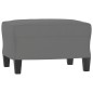 vidaXL Reposapiés tela de microfibra gris oscuro 60x50x41 cm vidaXL Reposapiés tela de microfibra gris oscuro 60x50x41 cm