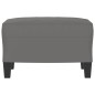 vidaXL Reposapiés tela de microfibra gris oscuro 60x50x41 cm vidaXL Reposapiés tela de microfibra gris oscuro 60x50x41 cm