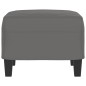 vidaXL Reposapiés tela de microfibra gris oscuro 60x50x41 cm vidaXL Reposapiés tela de microfibra gris oscuro 60x50x41 cm
