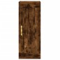 vidaXL Armario de pared madera ingeniería roble ahumado 34,5x34x90 cm vidaXL Armario de pared madera ingeniería roble ahumado 34,5x34x90 cm