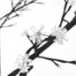 vidaXL Árbol de Navidad 200 LEDs blanco frío flores de cerezo 180 cm