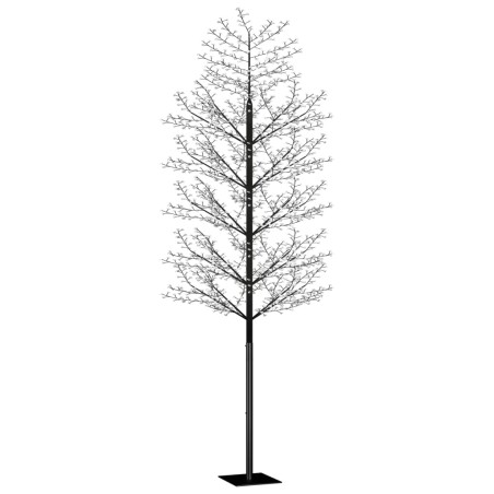 vidaXL Árbol de Navidad 2000 LED luz azul fría flores de cerezo 500 cm
