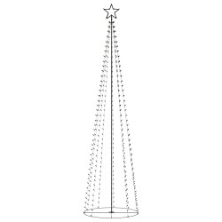 vidaXL Árbol de Navidad cónico 400 LEDs de colores 100x360 cm
