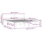 vidaXL Estructura de cama madera maciza 180x200 cm vidaXL Estructura de cama madera maciza 180x200 cm