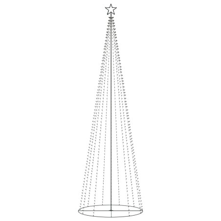 vidaXL Árbol de Navidad cónico 752 LEDs de colores 160x500 cm