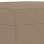 vidaXL Reposapiés de cuero sintético color capuchino 60x50x41 cm vidaXL Reposapiés de cuero sintético color capuchino 60x50x41 cm