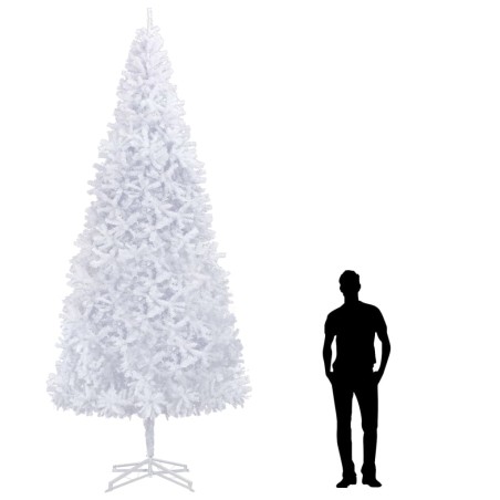 vidaXL Árbol de Navidad artificial 400 cm blanco 