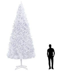 vidaXL Árbol de Navidad artificial blanco 500 cm 