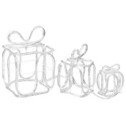 vidaXL Cajas de regalo adorno navideño 180 LED interior y exterior