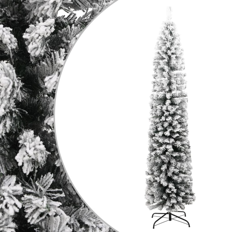 vidaXL Árbol de Navidad artificial verde con nieve PVC 210 cm vidaXL Árbol de Navidad artificial verde con nieve PVC 210 cm