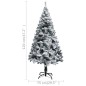 vidaXL Árbol de Navidad artificial verde con nieve 120 cm vidaXL Árbol de Navidad artificial verde con nieve 120 cm