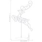 vidaXL Renos voladores y trineo blanco cálido 260x21x87 cm vidaXL Renos voladores y trineo blanco cálido 260x21x87 cm