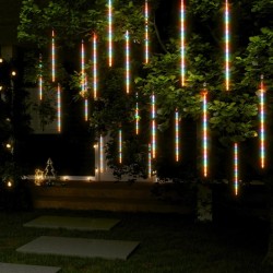 vidaXL Luces meteorito 20 uds de colores 720 LEDs interior exterior