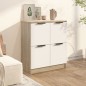 vidaXL Aparador madera contrachapada blanco y roble Sonoma 60x30x70 cm vidaXL Aparador madera contrachapada blanco y roble Sonoma 60x30x70 cm