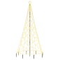 vidaXL Árbol de Navidad con poste de metal 500 LEDs blanco cálido 3 m