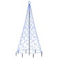 vidaXL Árbol de Navidad con poste de metal 500 LEDs azul 3 m vidaXL Árbol de Navidad con poste de metal 500 LEDs azul 3 m
