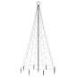 vidaXL Árbol de Navidad con poste de metal 500 LEDs azul 3 m vidaXL Árbol de Navidad con poste de metal 500 LEDs azul 3 m
