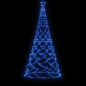vidaXL Árbol de Navidad con poste de metal 500 LEDs azul 3 m vidaXL Árbol de Navidad con poste de metal 500 LEDs azul 3 m