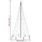 vidaXL Árbol de Navidad con poste de metal 500 LEDs azul 3 m vidaXL Árbol de Navidad con poste de metal 500 LEDs azul 3 m