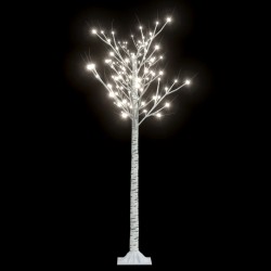 vidaXL Árbol de Navidad LED blanco frío sauce interior exterior 1,5 m