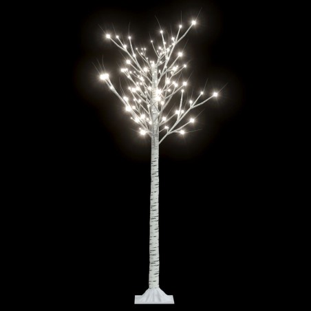vidaXL Árbol de Navidad LED blanco frío sauce interior exterior 1,5 m