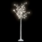 vidaXL Árbol de Navidad LED blanco frío sauce interior exterior 1,5 m