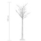 vidaXL Árbol de Navidad LED blanco frío sauce interior exterior 1,5 m