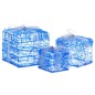 vidaXL Caja decorativa de regalo Navidad acrílico 3 pzas blanco frío vidaXL Caja decorativa de regalo Navidad acrílico 3 pzas blanco frío