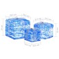 vidaXL Caja decorativa de regalo Navidad acrílico 3 pzas blanco frío vidaXL Caja decorativa de regalo Navidad acrílico 3 pzas blanco frío