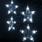 vidaXL Cortina de luces estrellas 200 LEDs blanco frío 8 funciones vidaXL Cortina de luces estrellas 200 LEDs blanco frío 8 funciones