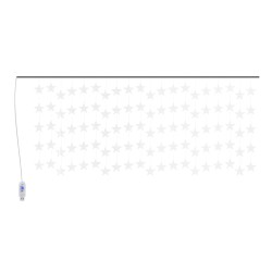 vidaXL Cortina de luces estrellas 500 LEDs azul 8 funciones