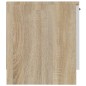 vidaXL Mueble de TV madera contrachapada blanco y roble 140x35x40 cm vidaXL Mueble de TV madera contrachapada blanco y roble 140x35x40 cm