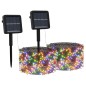 vidaXL Tiras de luces solares LED 2 uds de colores interior/exterior vidaXL Tiras de luces solares LED 2 uds de colores interior/exterior
