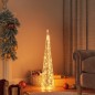 vidaXL Cono de luz LED decorativo acrílico blanco cálido 90 cm vidaXL Cono de luz LED decorativo acrílico blanco cálido 90 cm