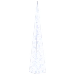 vidaXL Cono de luz LED decorativo acrílico azul 120 cm