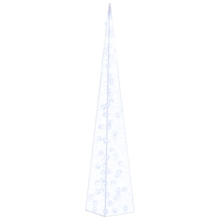 vidaXL Cono de luz LED decorativo acrílico azul 120 cm