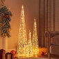 vidaXL Cono de luz LED decorativo acrílico blanco cálido 60/90/120 cm vidaXL Cono de luz LED decorativo acrílico blanco cálido 60/90/120 cm