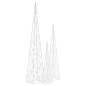 vidaXL Cono de luz LED decorativo acrílico blanco cálido 60/90/120 cm vidaXL Cono de luz LED decorativo acrílico blanco cálido 60/90/120 cm