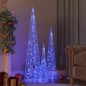 vidaXL Cono de luz LED decorativo acrílico azul 60/90/120 cm vidaXL Cono de luz LED decorativo acrílico azul 60/90/120 cm