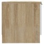 vidaXL Mueble de TV madera contrachapada blanco y roble 102x35x36,5 cm vidaXL Mueble de TV madera contrachapada blanco y roble 102x35x36,5 cm