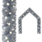 vidaXL Guirnalda de Navidad con luces LED plateado 20 m vidaXL Guirnalda de Navidad con luces LED plateado 20 m