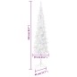 vidaXL Árbol de Navidad delgado blanco 210 cm vidaXL Árbol de Navidad delgado blanco 210 cm