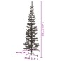 vidaXL Árbol de Navidad delgado negro 180 cm vidaXL Árbol de Navidad delgado negro 180 cm