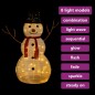 vidaXL Muñeco de nieve decorativo de Navidad con LED tela lujosa 90 cm vidaXL Muñeco de nieve decorativo de Navidad con LED tela lujosa 90 cm
